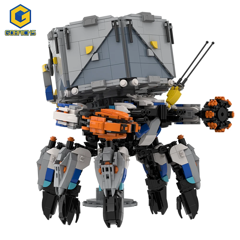 Фото Gobricks MOC, новая машина Shell Walker, фигурка монстра, комплект строительных блоков, гром, паук, зверь, кирпичи, модель игрушки, подарки для детей №1