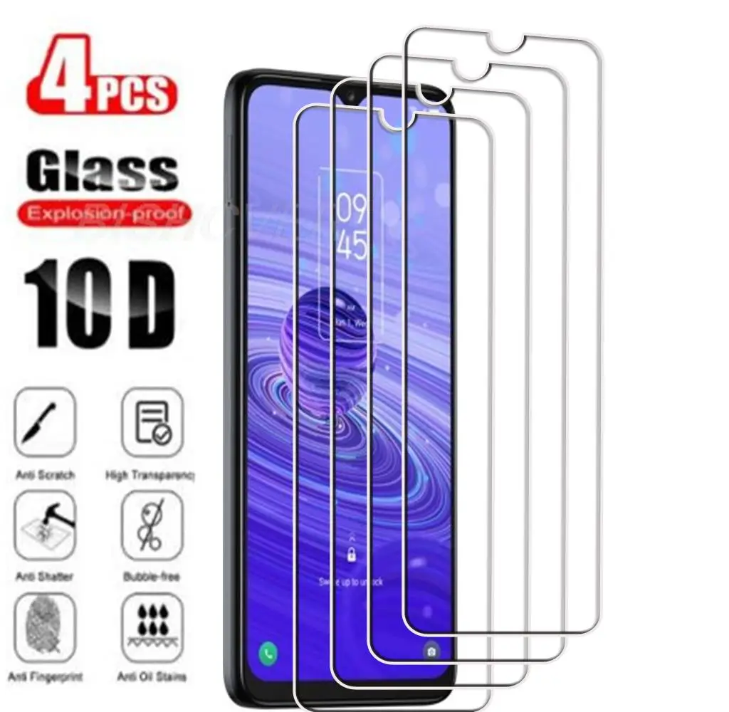 

4Pcs Tempered Glass For TCL 40R 5G 40 R T771K T771K1 T771H T771A 6.6" 2022 Screen Protector Protective Glass Film 9H