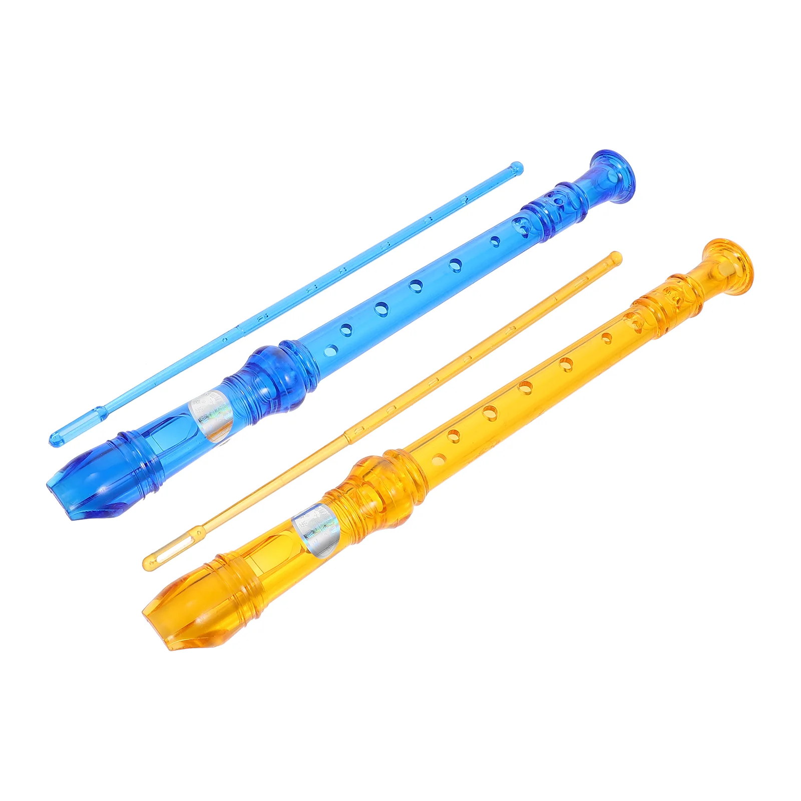 Интересный детский ветряной инструмент 8 отверстий кларинеты игрушки (оранжевый