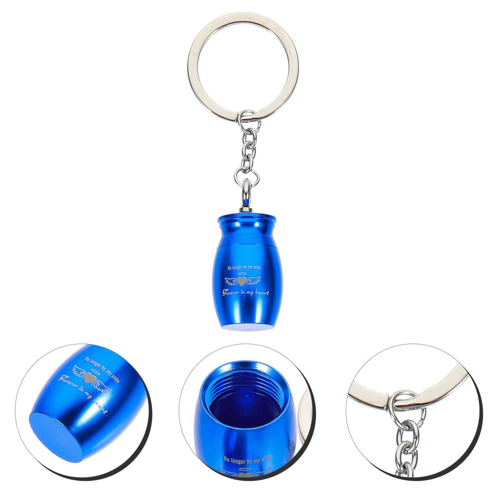 

Pet Urn Keychain Keymemorial Cremation Dog Keepsake Ash Pendant Ring Jewelry Urns Holder Chaincontainer Pendants Funeral Minijar