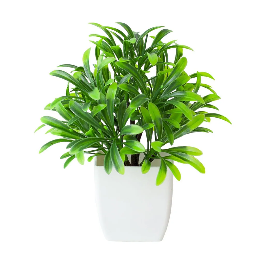 

Plants In Pot Artificial Bonsai Decor Decoration Faux Garden Home Indoor And Outdoor Office Plastic Potted Plant