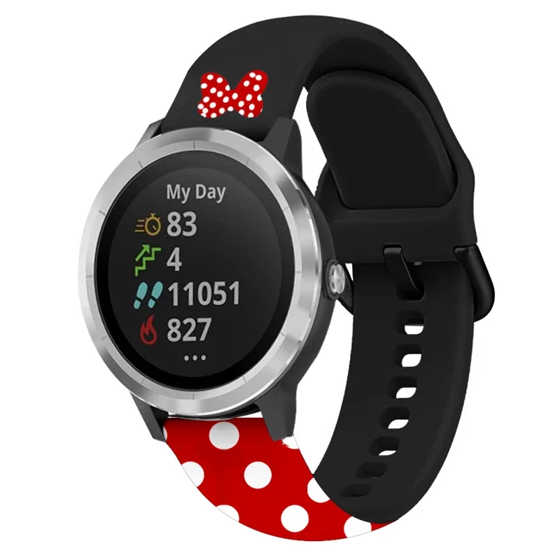Силиконовый ремешок 20 мм 22 для часов Garmin Venu2 CAME 2 SQ Forerunner 645 245/255 браслет Space moon big Rocket