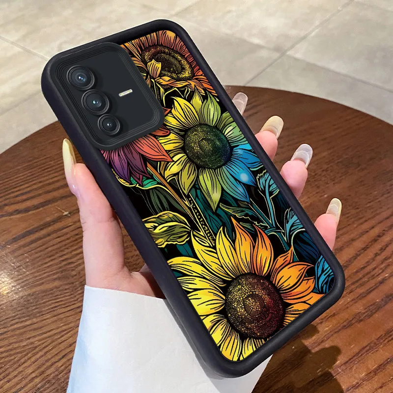 Чехол для телефона Vivo V23 5GVivo V23 Pro, Vivo S12 Pro, Vivo S12, милый цветочный модный противоударный силиконовый защитный чехол (art.: 3920dc9d8845f) - 3920dc9d8845f