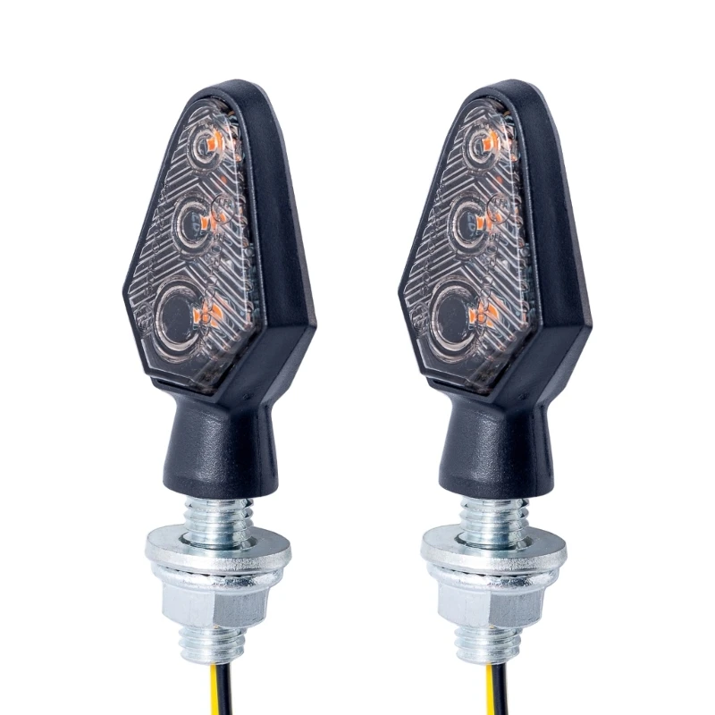 Светодиодные сигнальные фонари для мотоцикла SZYU Поворотники 3 светодиода теплый