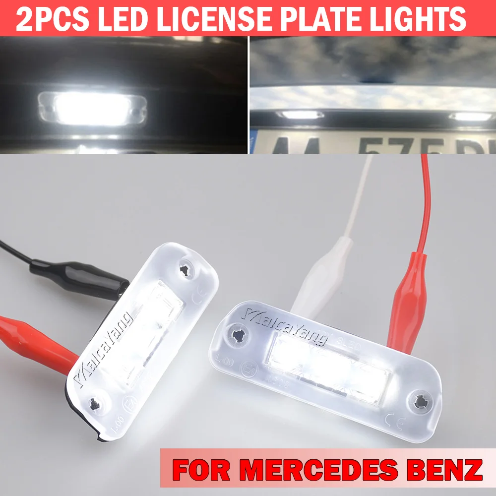 Лампа для номерного знака Mercedes Benz W163 W164 ML350 ML450 ML500 X164 GL350 GL450 GL500 W251 V251, без ошибок, 2 шт.