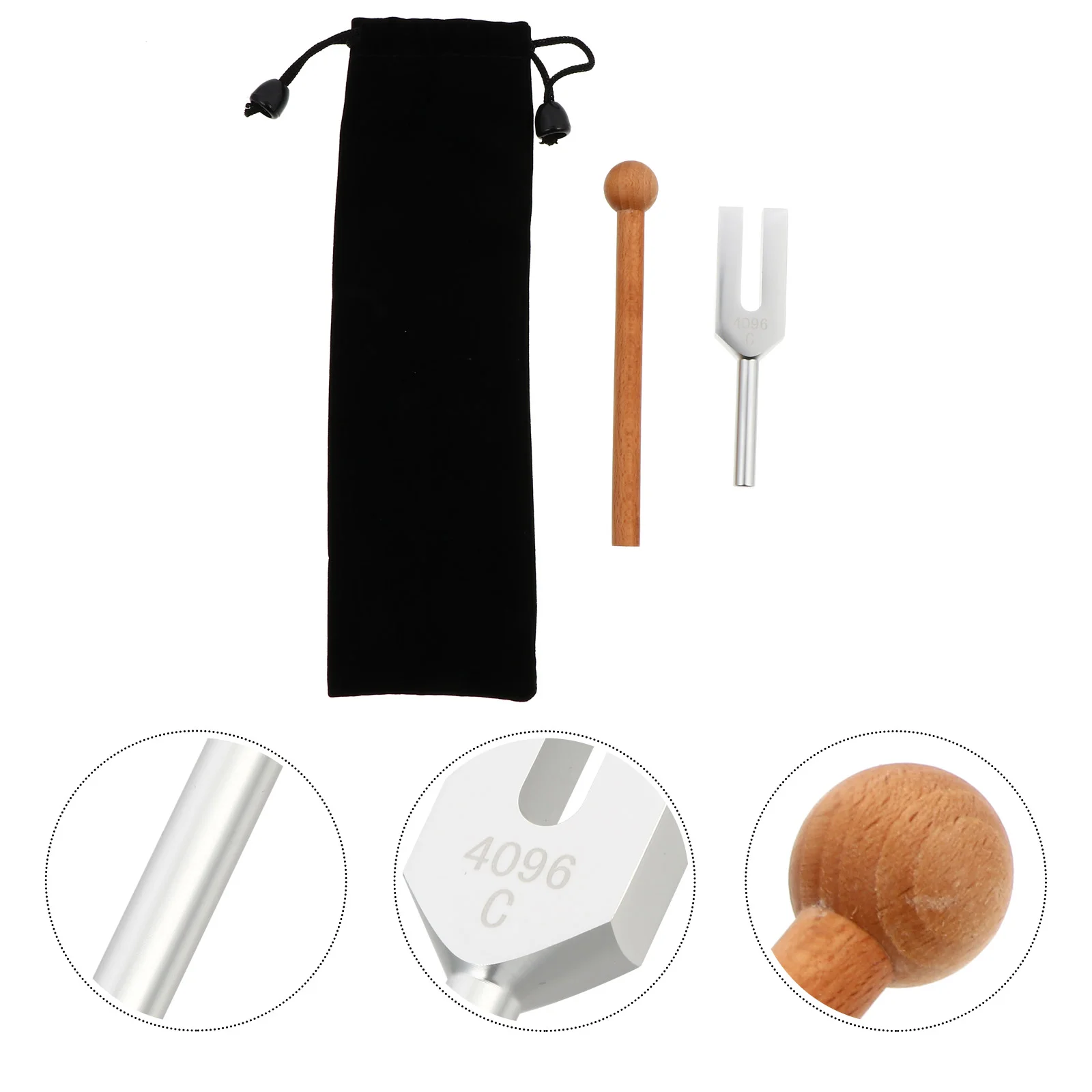 

Вилка для настройки ушной нервной системы, из сплава, с чехлом для хранения, 1 комплект