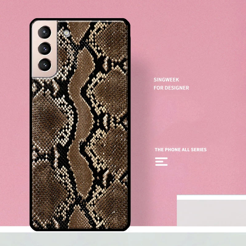 Чехол из змеиной кожи для Samsung Galaxy S20 FE S8 S9 S10 Plus Note 10 20 Ultra S21 | Мобильные телефоны и