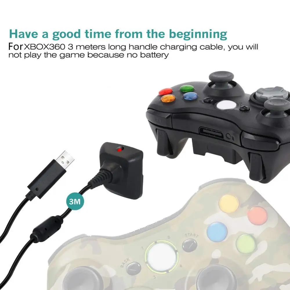 Перезаряжаемый игровой контроллер для зарядки Сменный аккумулятор Xbox 360 - купить