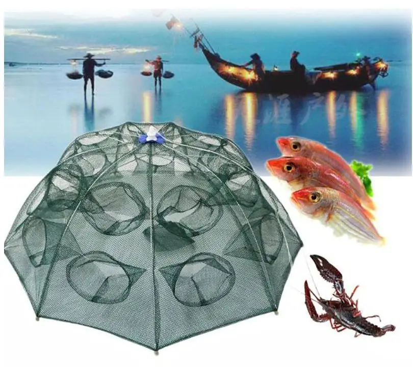 

Fish trap 16 pockets large size fish net fish net