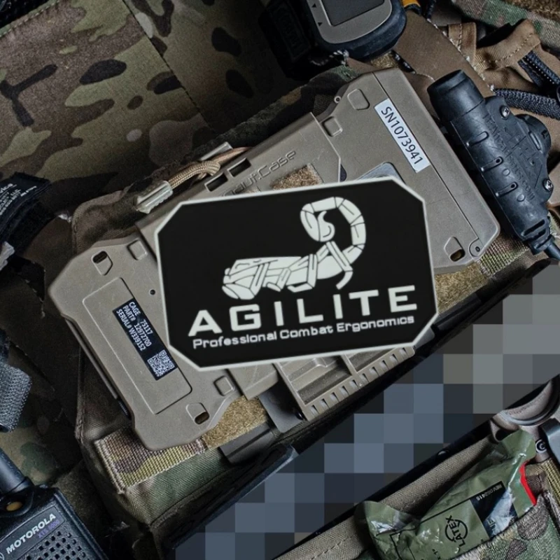 Скорпион АГИЛИТ патч светящийся боевой значок нарукавная повязка 3D ПВХ