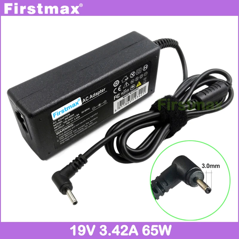 19V 3.42A 65W AC Adapter for Acer Laptop Charger Swift 3 SF314-54G SF314-55G SF314-56G SF314-57G SF314-58G SF314-59 Power Supply