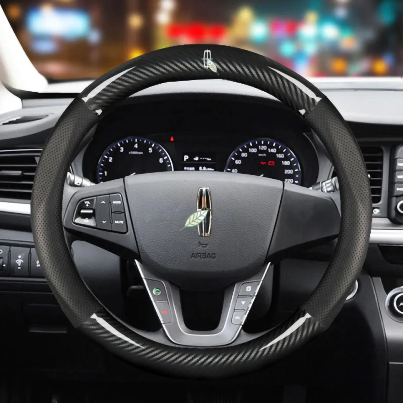 Чехол на руль для Lincoln Navigator Aviator MKS MKX Town Nautilus MKC MKT Four Seasons ультратонкий из