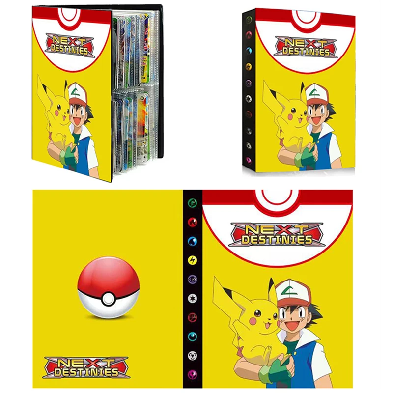 

Pokemon Card Book Pikachu Album Anime Game Card Collection Book Charizard Mewtwo Blastoise Children's Toys Christmas Gift