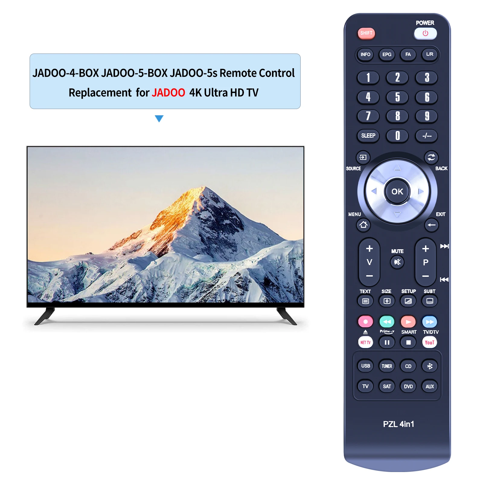 Новый пульт дистанционного управления для JADOO JADOO-4-BOX JADOO-5-BOX TV BOX