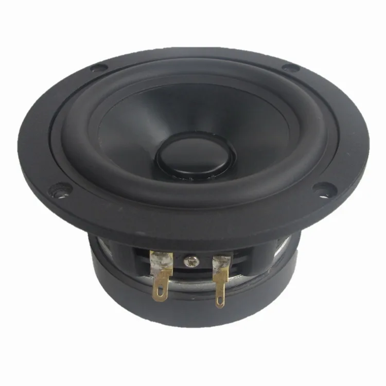 Фото Hi-Fi 4,5-дюймовый широкополосный динамик 4/8 Ом 30 Вт с черной алюминиевой оболочкой для домашнего кинотеатра (1 шт.) №1