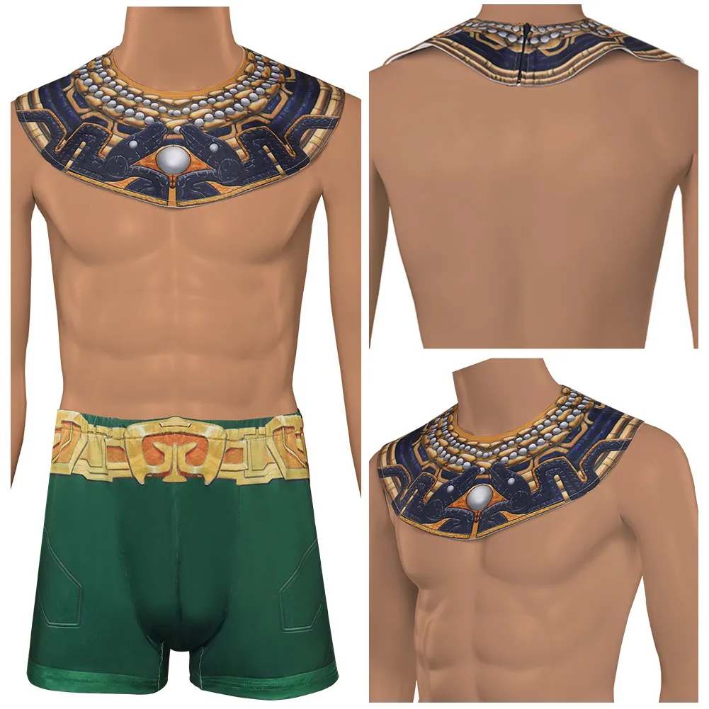 

Костюм для взрослых Wakanda Forever Namor, костюм для косплея, воротник, накидка, шорты, костюмы на Хэллоуин, карнавал, костюм