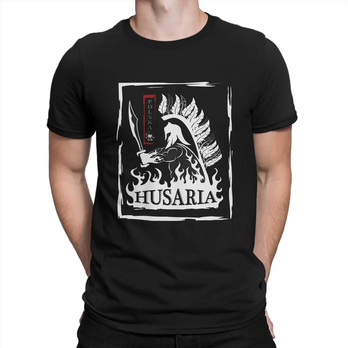 16th Century Polish Polands T Shirt Men Pure Cotton Vintage T-Shirt Round Collar Winged Hussar Tees Short Sleeve Clothes