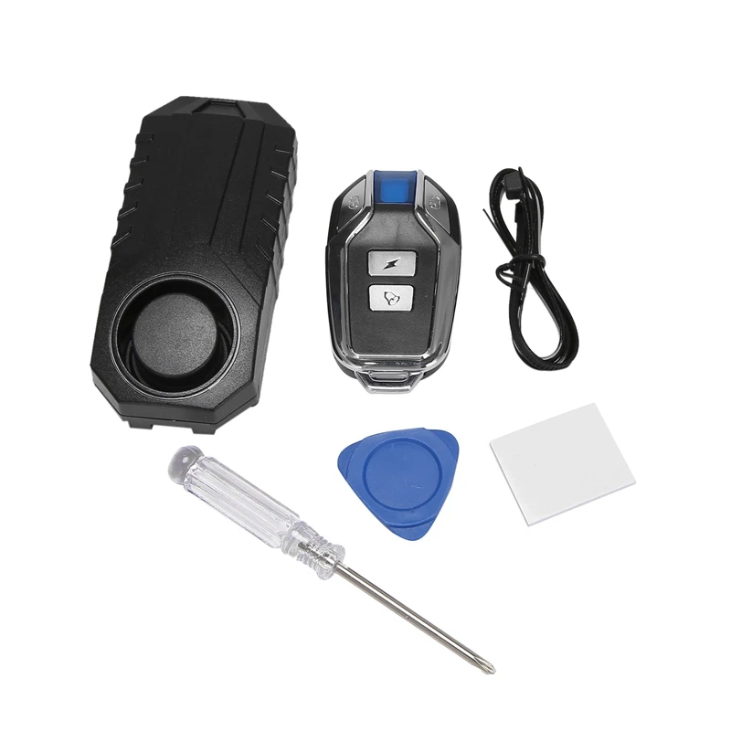 

113Db супер Громкая Беспроводная сигнализация для мотоцикла и велосипеда, Противоугонная сигнализация с дистанционным управлением, водонепр...