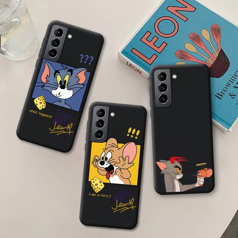 

Funny Cartoon mouse tom and Jerry Phone Case Silicone Soft for Samsung Galaxy S21 Ultra S20 FE M11 S8 S9 Plus S10 5G lite 2020