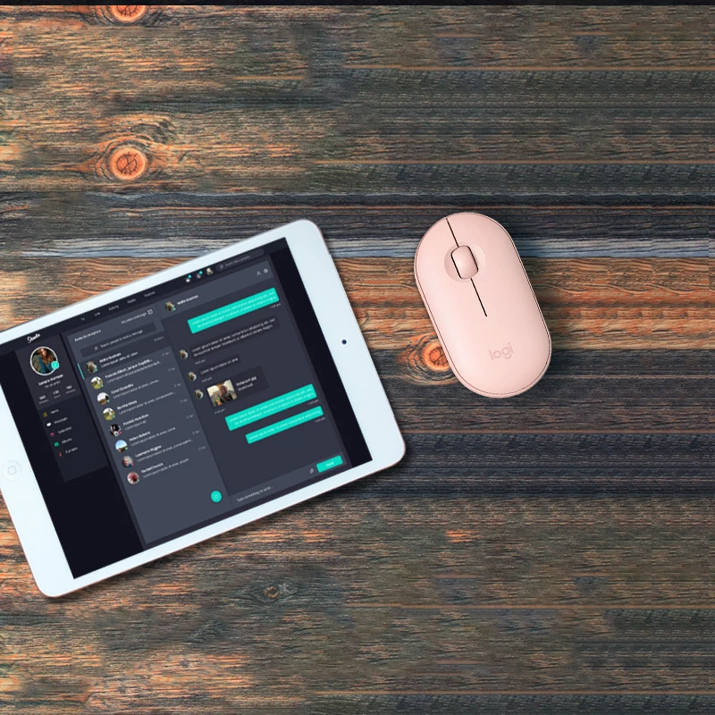 Оригинальная беспроводная мышь Logitech Pebble M350 Bluetooth USB-приемник компьютер для