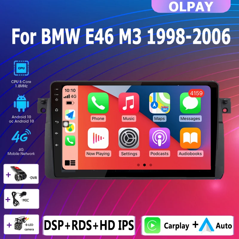 Автомагнитола 2DIN 4 + 64 ГБ android мультимедийный плеер стерео carplay Автомобильная