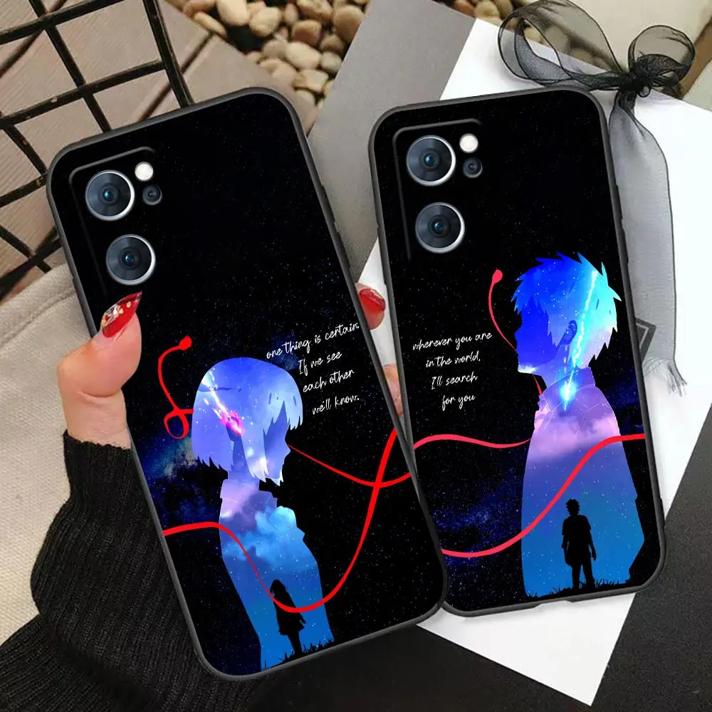 

Japan Anime Cute Your Name Phone Case For Oppo Realme C25 C21 C21Y C20 C12 C11 C3 C2 C1 XT GT GT2 X50 2020 2021 Pro Master Cover