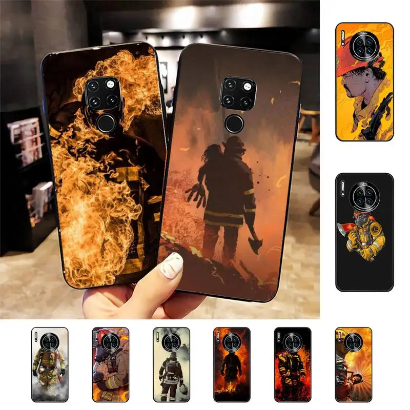 

Firefighter Heroes Fireman Phone Case For Huawei Nova 3I 3E mate20lite 20Pro 10lite Luxury funda case