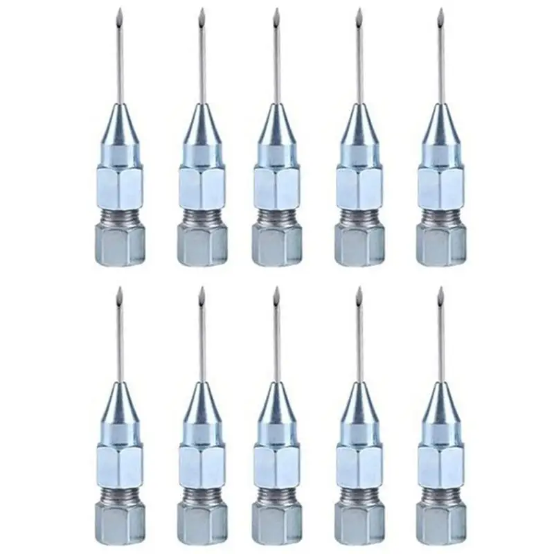 

Grease Injector Needle Needle-Type Grease Nose Adapter Stainless Steel Silver Long Needle Bearing Grease Applicator Dispenser No