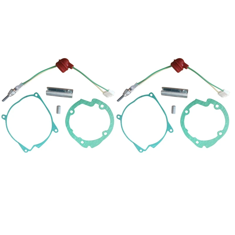 

2Set Car Air-Crude Oil Gaskets Strainers+12V Ceramic Glow Plug For 5Kw Air-Crude Oil Heater Similar Webasto