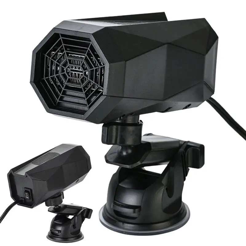 

Portable Car Heater Fast Heating Car Heater 12V | Cigarette Lighter 150W Plugs | 360 Degree Rotary Base Winter Car Heating Fans
