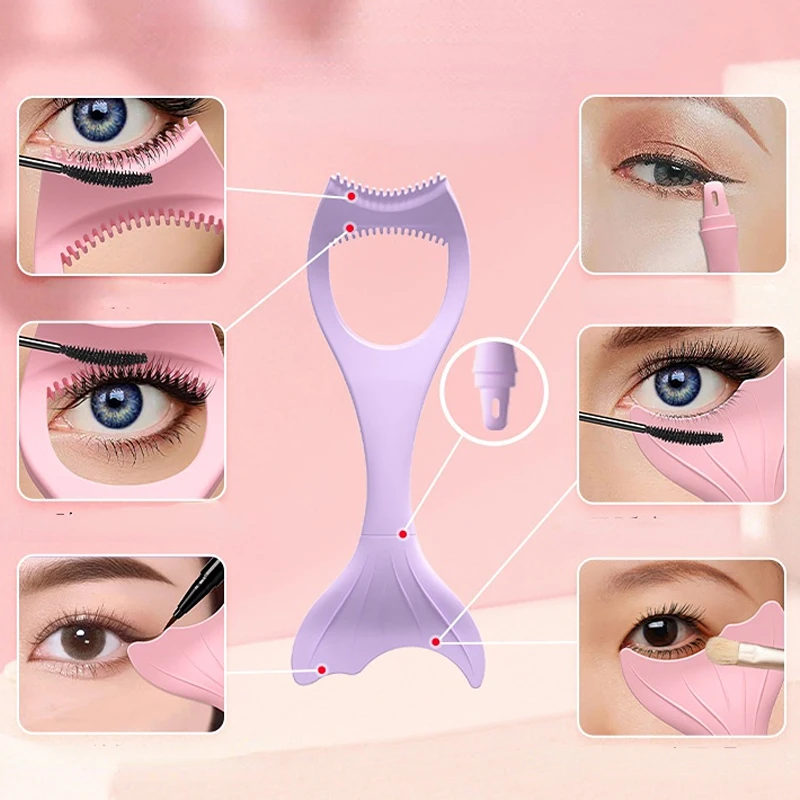 

2023 Silicone New Drawing Eyeliner Aids Multi-functional Eye Makeup tool Lazy Drawing Eye Shadow Bezel Artifact Resusable