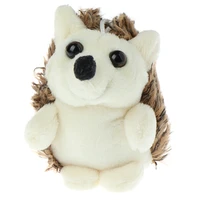1pc birthday girls playmate gift plush hedgehog keychain toy small pendant mini soft stuffed animal toys