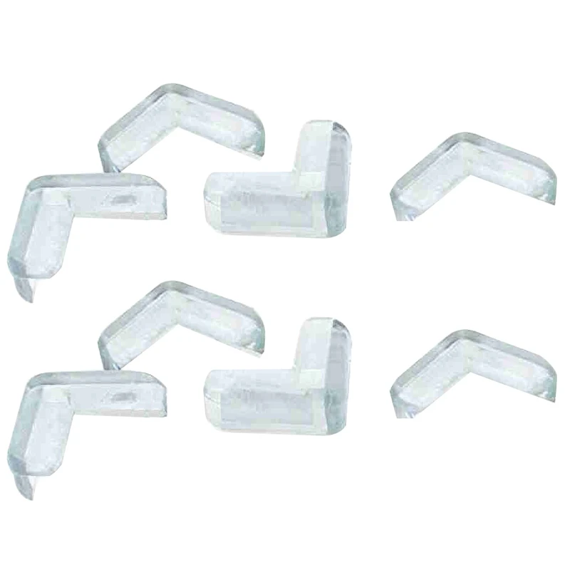 

8 Pieces Clear Safety Soft Plastic Table Desk Corner Guard Protector