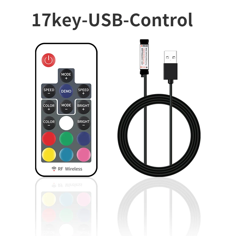 14 17 21 24 44 клавиши контроллер световой ленты RGB RGBW RGBWW USB беспроводной