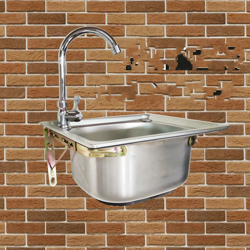 Single Stainless Steel Kitchen Sink Set with Drain Pipe Vegetable washing basin | Sinks
