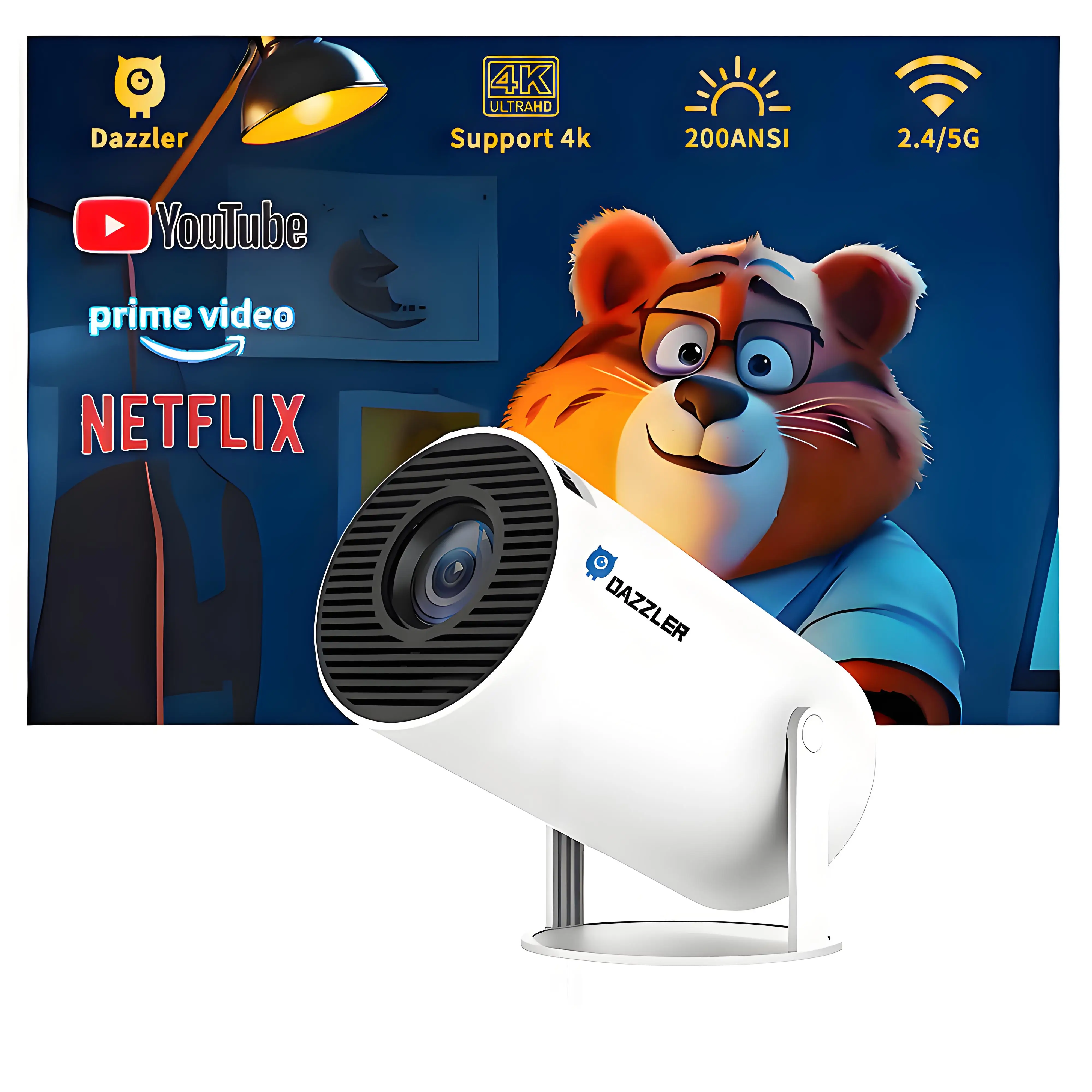 Dazzler HY300 PRO Мини Портативный Карманный Смарт 4k HD Низкий уровень шума Беспроводной