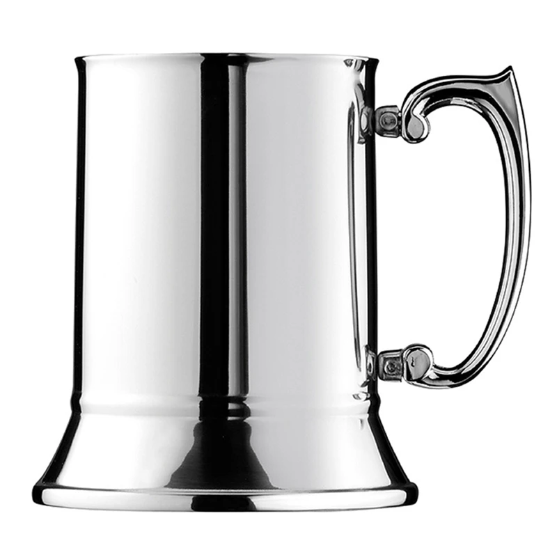

500ML Stainless Steel Tankard Beer Mug Big Capacity Double Walled Moscow Mule Copper Mugs Metal Cups Wine Coffee Cup