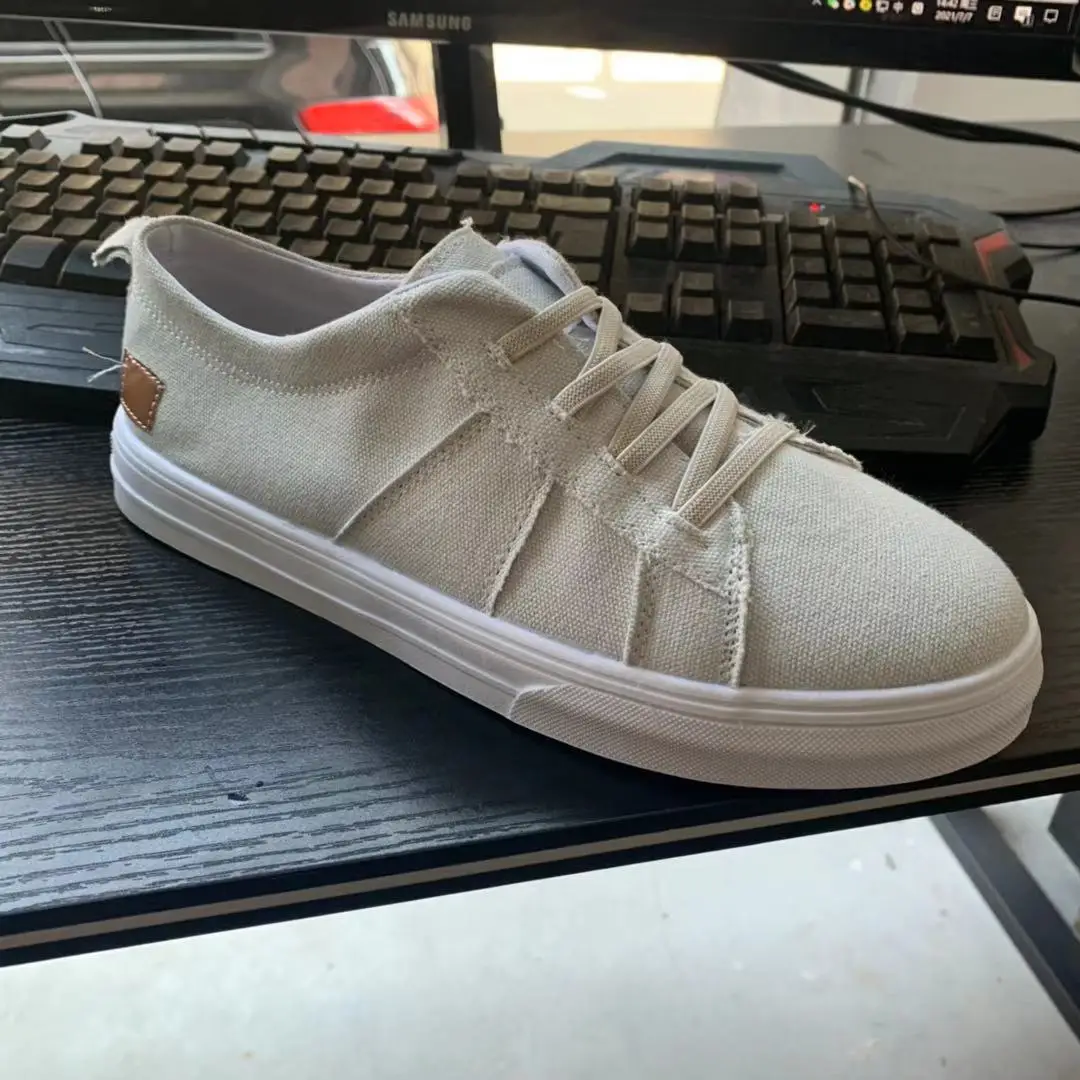 

Dropshipping Summer Flats Canvas Shoes For Women Casual Vulcanized Shoes Sneakers Girls Low-cut Lace-up Flats