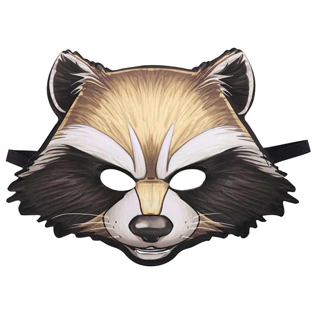 

Маска Карнавал животные Енот смешные маски Выпускной Хэллоуин Мультфильм Хеллоуин Новинка вечерние подарок