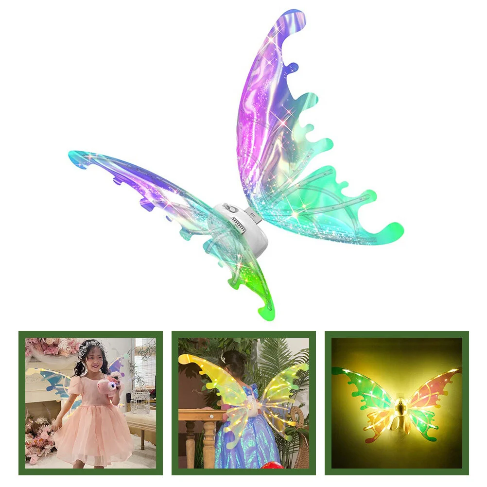 

Supplies Butterflies Wing Decor Fairy Party Light Wings Butterfly Kids Dress Costume Glowing Prop