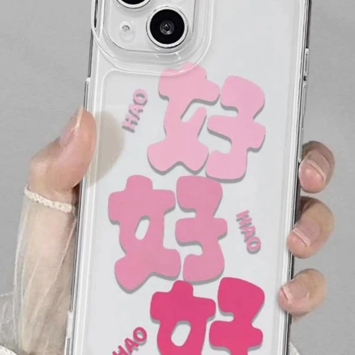 Мягкий чехол с надписью на китайском языке OK для iphone 15 pro max 14 plus 13 11 12 силиконовая