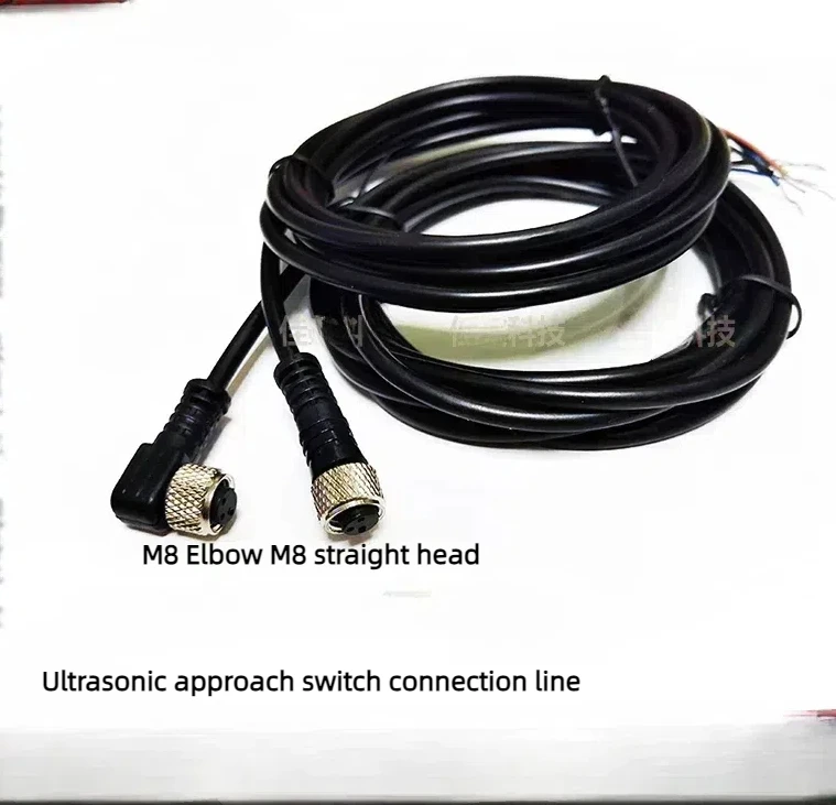 M8M12 ультразвуковой датчик приближения кабель 3-4-5-8-core прямо локоть мужского и
