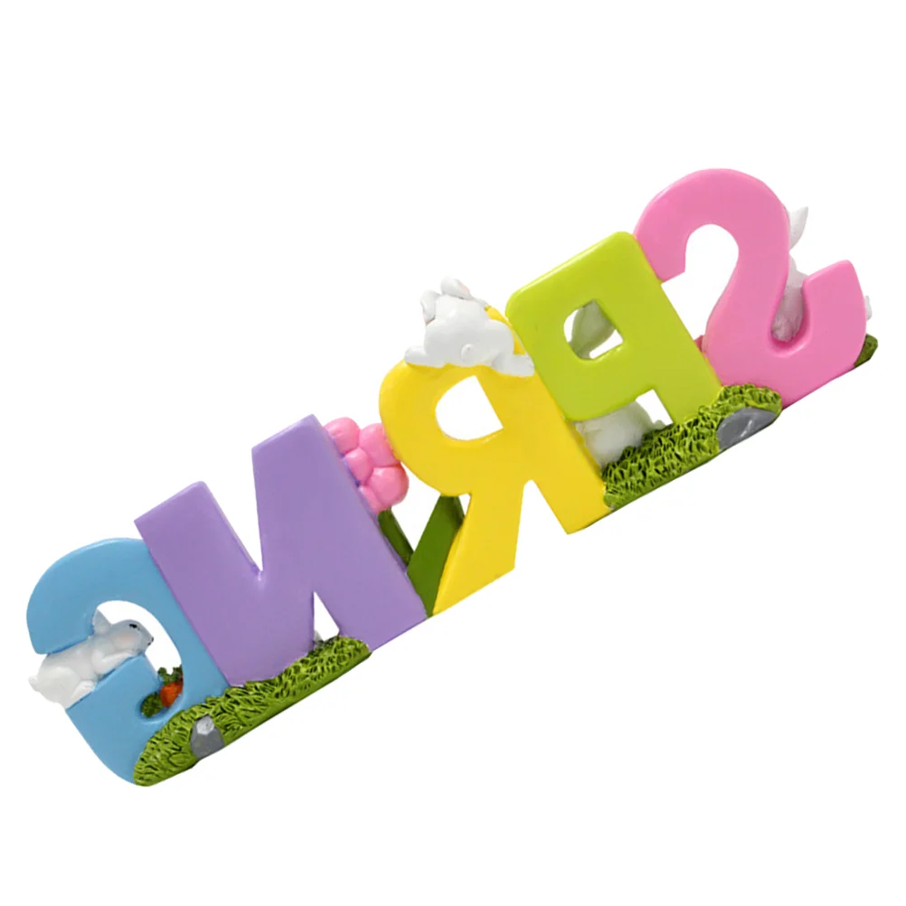 

Rabbit Centerpiece Resin Sign Table The Craft Supplies Spring Letter Decor Decorations Bunnies