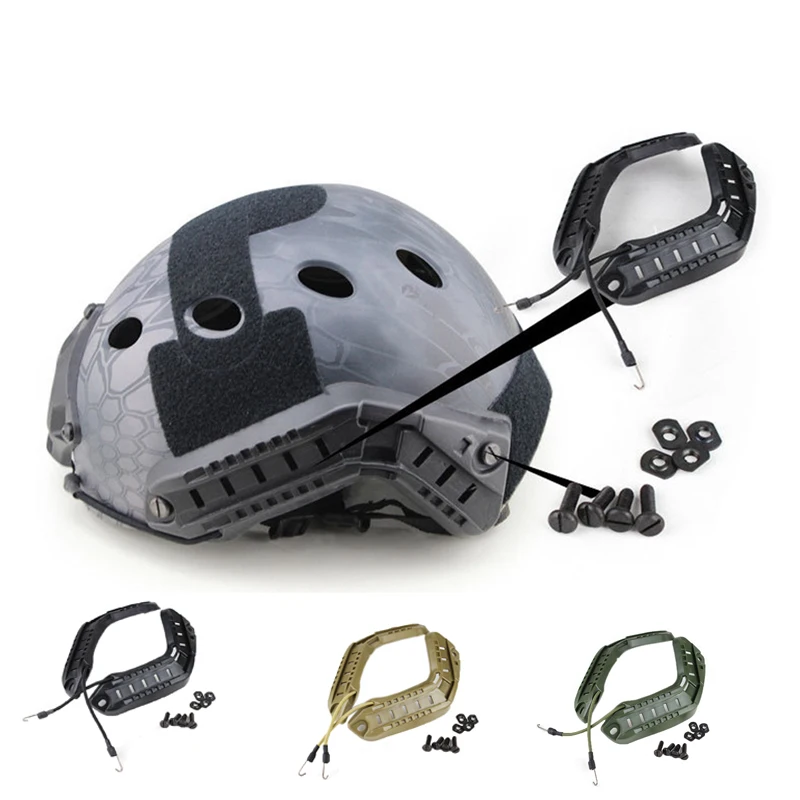 

Military Airsoft Helmet Guide Rail Mount Tactical Helmets ARC Guide Adapter Shooting Combat Fast Helmet Guide Raill Accessories