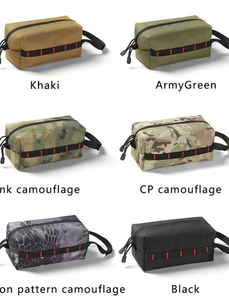 

Men And Women Outdoor Toiletry Bag Tactical Portable Storage Bag Mini First Aid Kit Roll Box Paper Holder