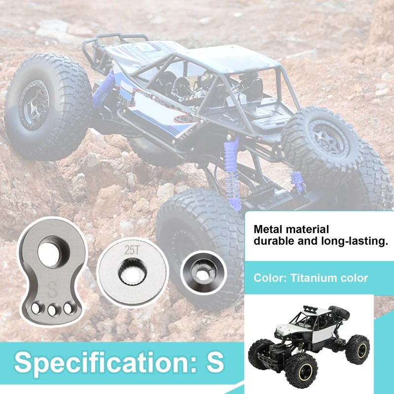 Металлический 25T регулируемый сервопривод звуковой сигнал для TRX-4 Axial SCX10 1/10
