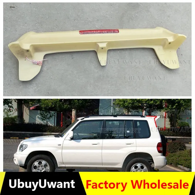 

High Quality ABS Material Car Spoiler For Mitsubishi Pajero IO 1996-2004 Primer Color Tail Wing Decoration Rear Trunk Spoiler