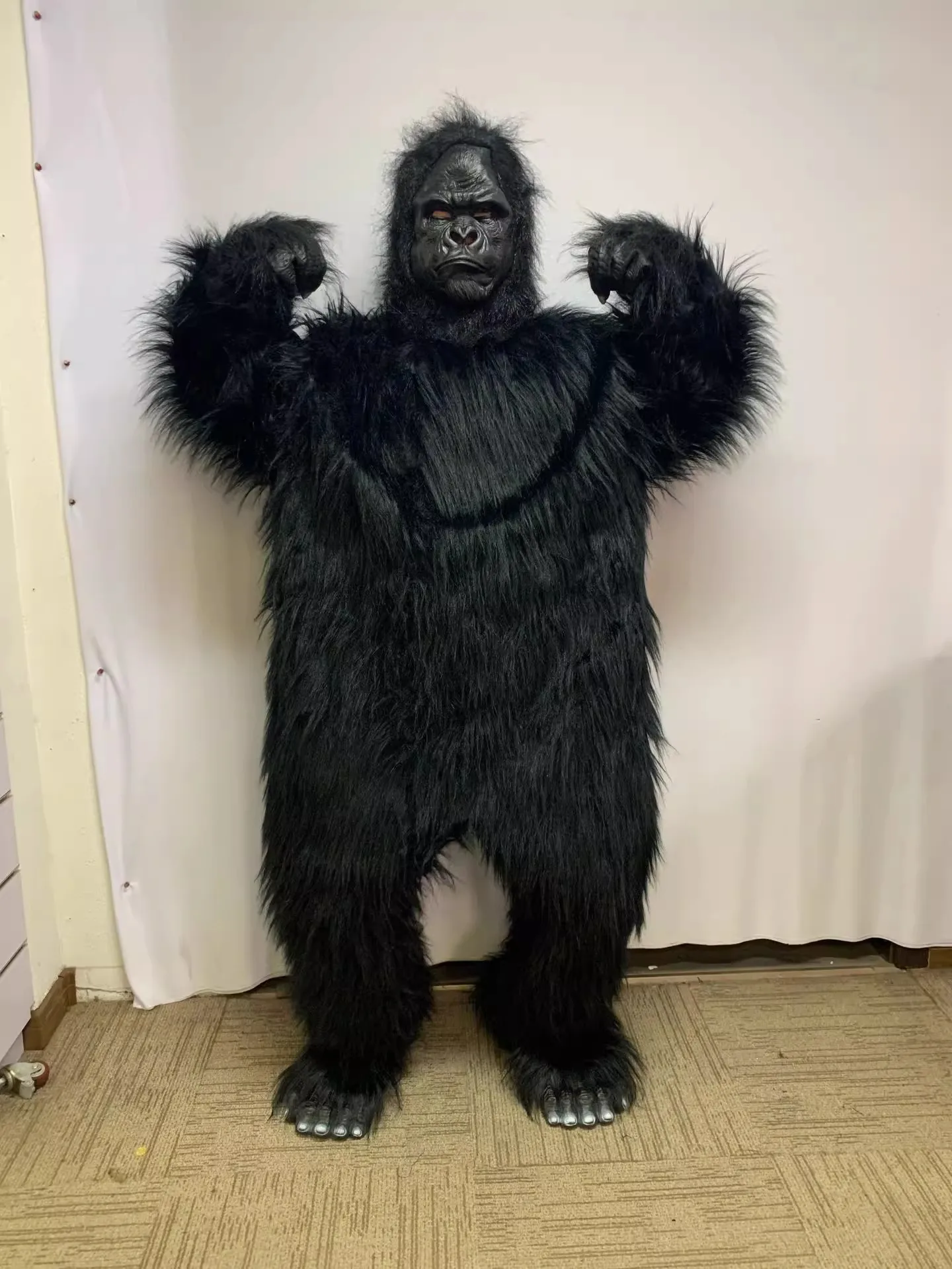 Черная горилла Косплей Костюм талисмана Обезьяна Орангутанцы Мавпа Симиан