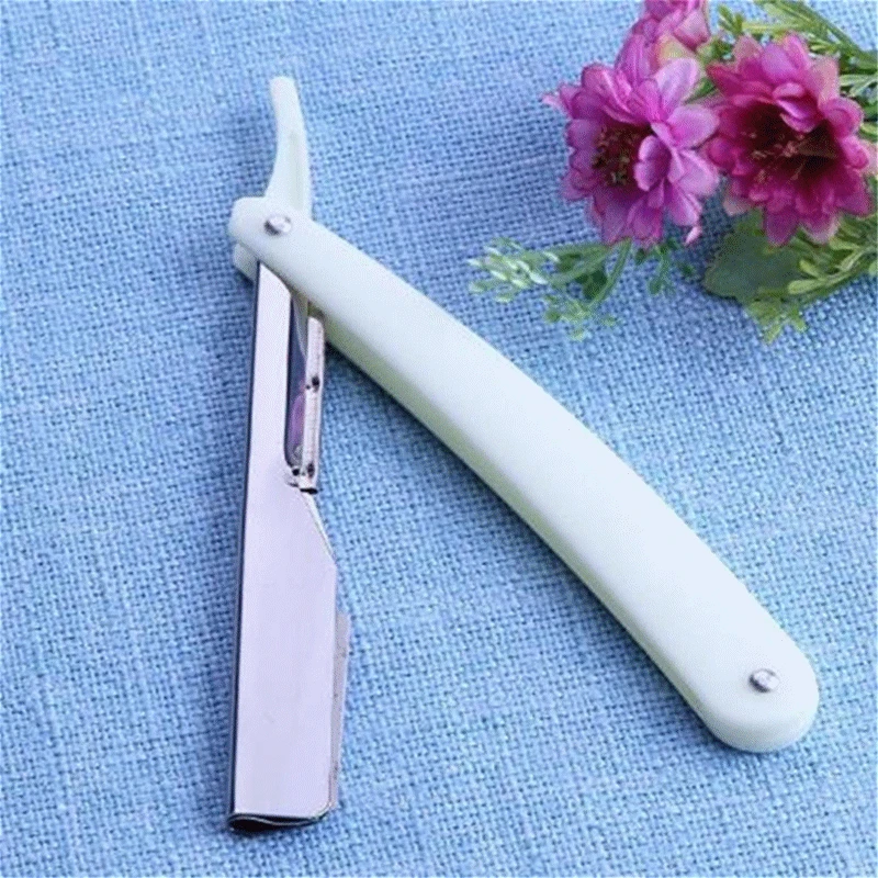 

Hot Sale Manual Pro Shaver Holder Straight No Blade Edge Stainless Steel Strong Barber Shaver Folding Shave Beard Cutter Holder