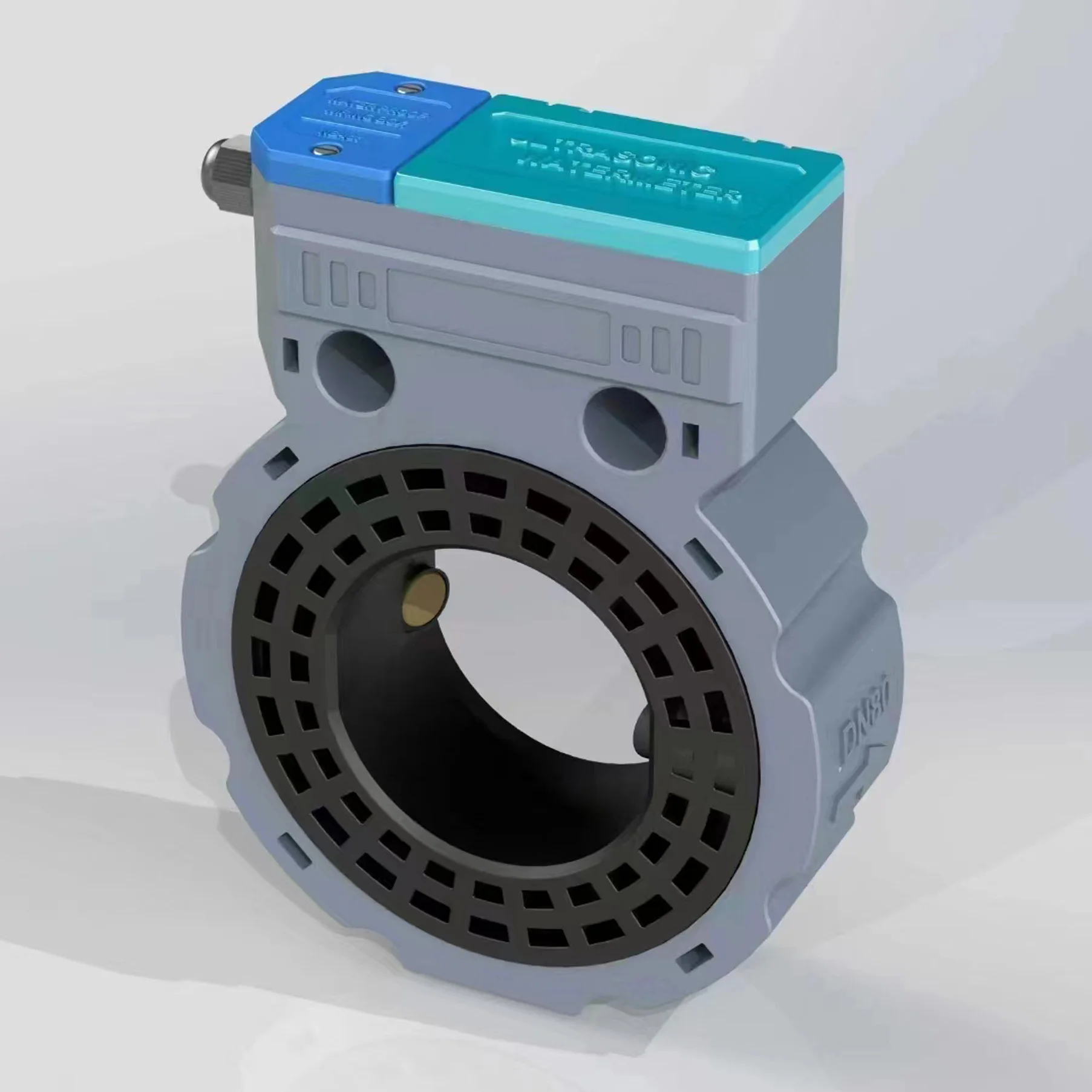 Medidor de Fluxo de Água Digital Ip68 Dn80 Dn100 da Conexão Dn65 mm da Flange da Fonte da Bateria do Medidor de Água Ultrassônico
